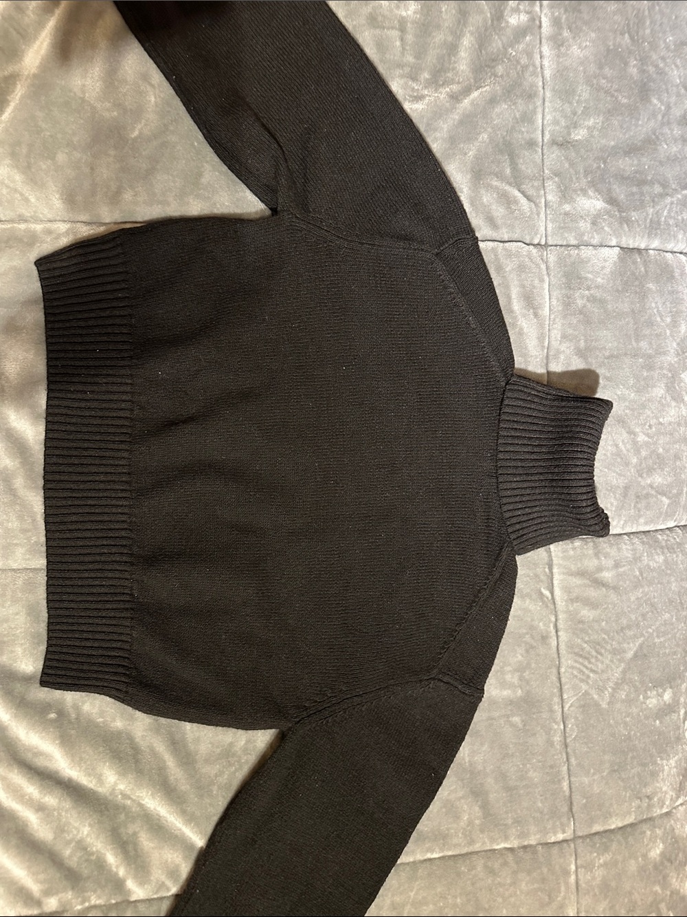 H&M Black Turtleneck Sweater - Ribbed Collar